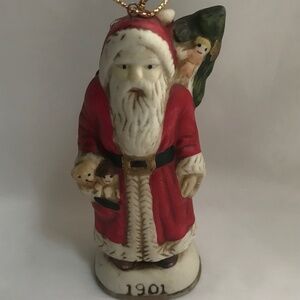 Vintage 1901 Santa Claus Christmas Tree Christmas Ornament Figurine